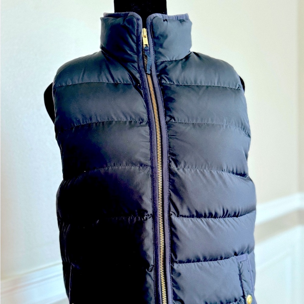 J Crew puffer vest with down filling (small)